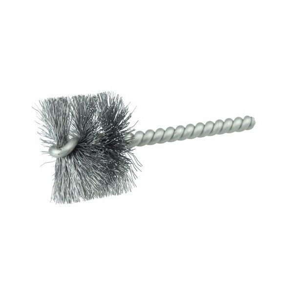Weiler 1-1/2" Power Tube Brush, .0104" Steel Wire Fill, 1" Brush Length 21269 - main